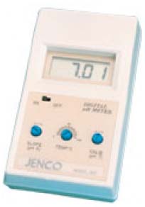 Jenco Handheld pH Meter Kit, Includes 60 pH Meter (Meter Only), 600P pH Electrode, 3-ft Cable, BNC Connector, Max Temp. 60 Deg. C, AC Adapter, 9 VDC, 1/8” Phone Plug, 6007F Carrying Case