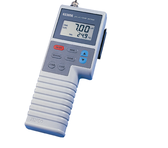 Jenco Handheld pH Meter Kit, Includes 6230M Digital pH/Mv/Temp. Meter..(Feature: RS-232 Interface, 40 Memory Points), 600P pH Electrode, 3-ft Cable, BNC Connector, Max Temp. 60 Deg. C, 6230AST Stainless Steel, 10k Ohm Thermistor, 8-Pin Din Connector