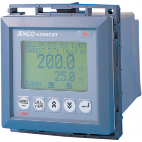 Jenco Analyzer Graphic Display, 3-Relays, Ip-65 Case, RS-485 Interface (Conductivity, Temperature, 4-20 mA, 1/4-Din Panel Mount)