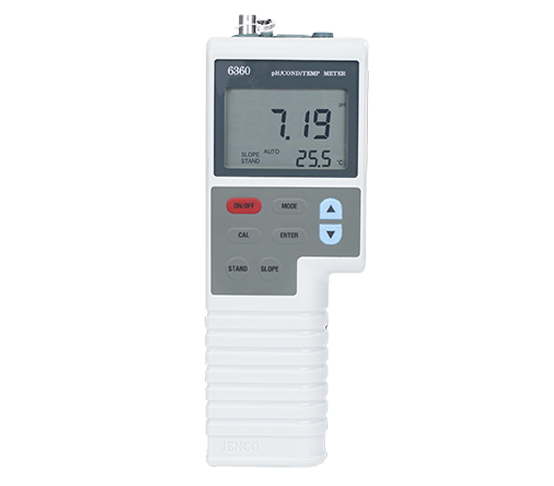 Jenco Handheld Conductivity Kit, Includes 6360 Handheld/Portable pH/Conductivity/Temperature Meter, 600P pH Electrode, 3-ft Cable, BNC Connector, Max Temp. 60 Deg. C, 6350F Carrying Case, 101C Epoxy, W/ 8-Pin Connector, K=0.475