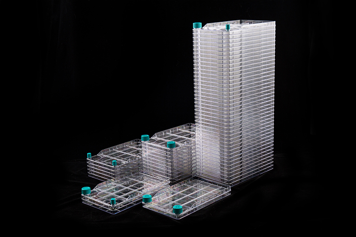 NEST BioFactory 5 Chamber; 2 Wide Vent Caps; Total culture area: 3175cm2; TC; STERILE, 1/pk, 4/Box (with 8 STERILE wide plug seal caps included separately)