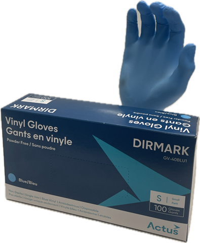 Nitrile Gloves, Blue, 4Mil, Powder-Free - Small 100 pc/bx, 10 bx/cs