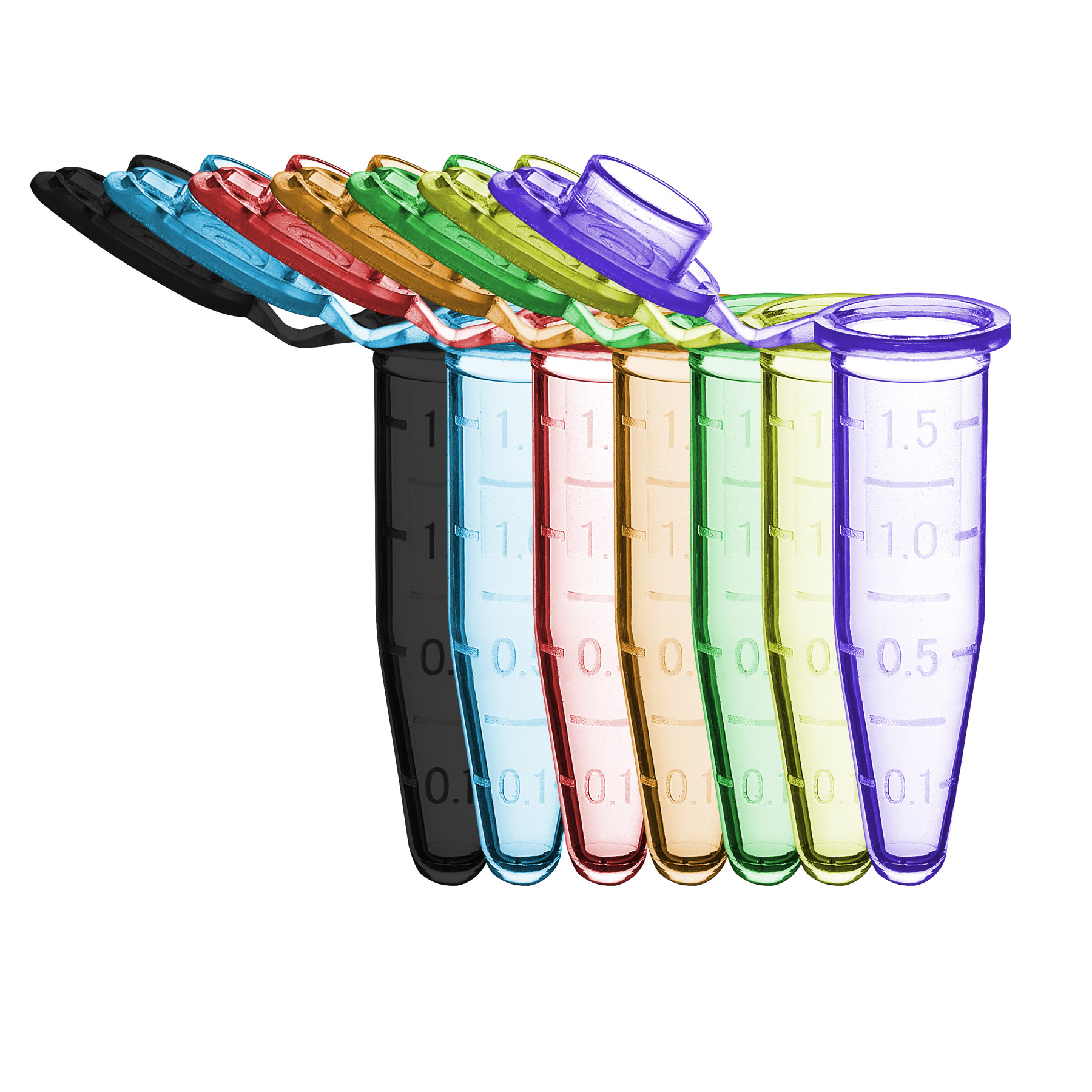 Rose Microtube w/ cap, clear, 0.5ml, sterile, w/ self-standing bag, 500/pk