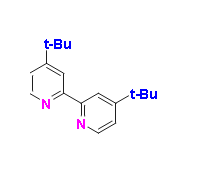 4,4'-di-tert-butyl-2,2'-bipyridine, CAS #72914-19-3, C18H24N2, MW 268.40, 98%