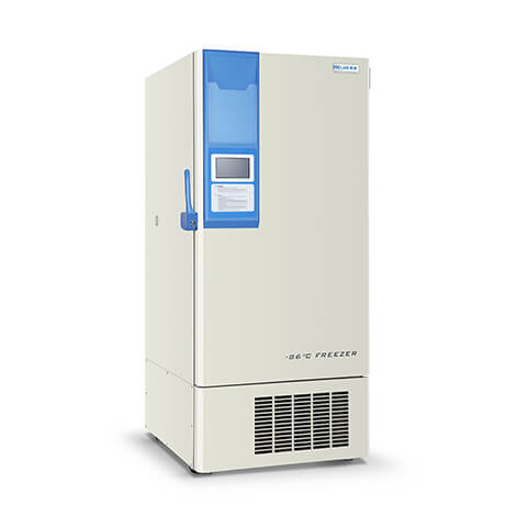 Meling Biomedical Ultra-Low Temperature Freezer, -86°C, 528 L. Max Samples of 40,000 (16 Racks)