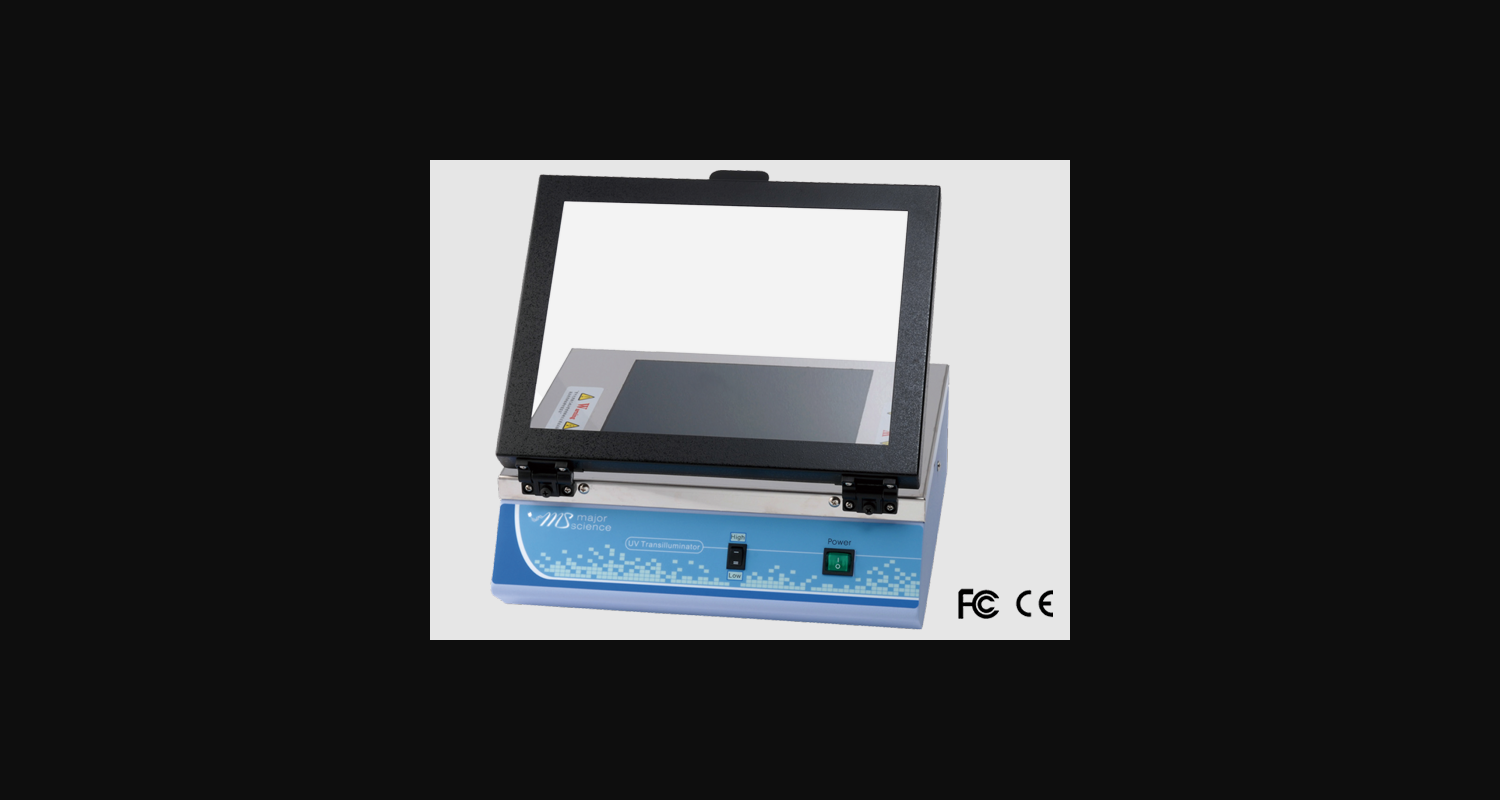 Major Science 21 x 21cm Transilluminator for 254 and 312nm, 110/220V
