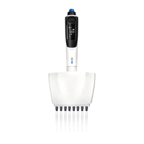 dPette+ Multi-functional 8-channel Electronic Pipette, 30-300ul