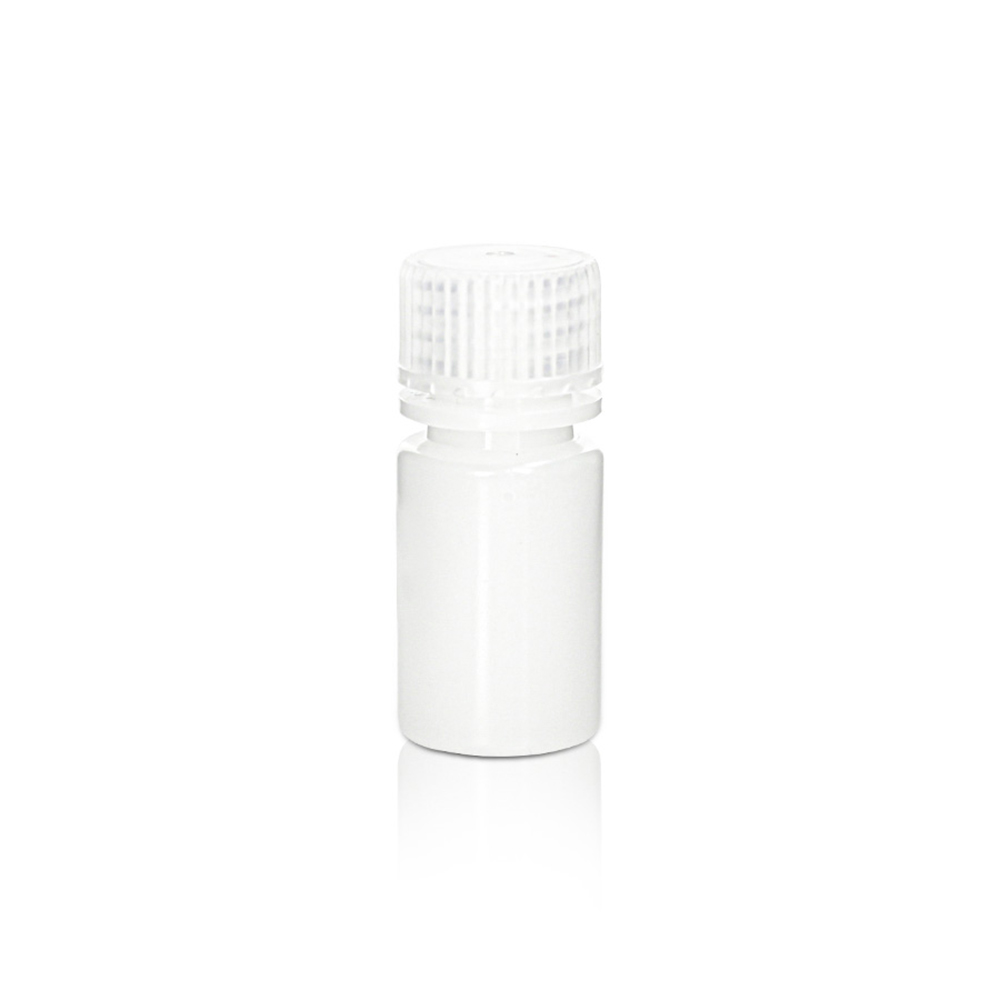 15mL HDPE Reagent Bottle and Cap. Narrow Mouth. Natural. Non-Sterile 100 pieces/bag. 10bags/carton